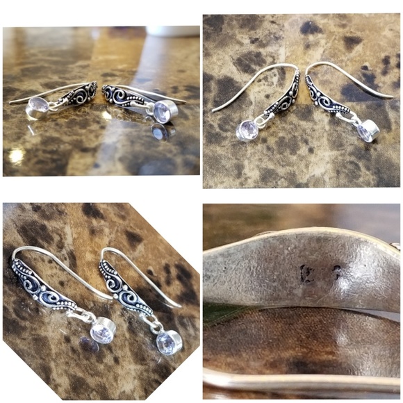 1ct Color Changing Alexandrite Earrings 1.2" - Picture 4 of 5